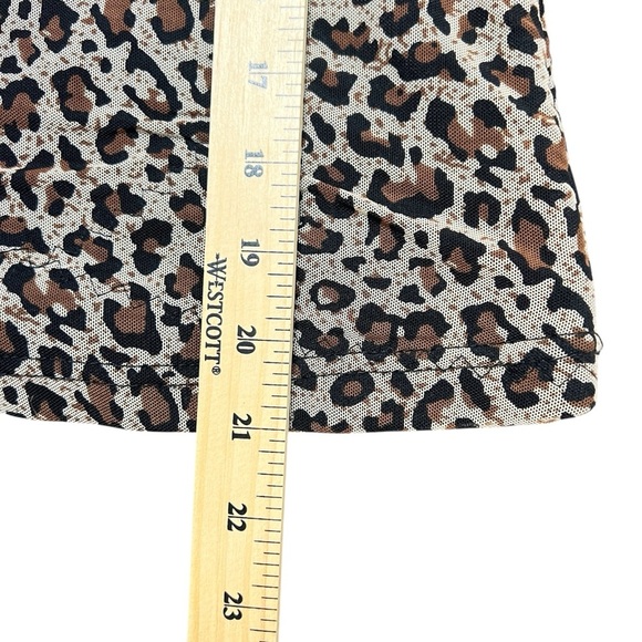 Leopard Print Fleece Lined Women’s Tank Top - Picture 8 of 9